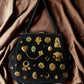 1950s Black Fabric ‘Gathered Charm’ Kiss Lock Bag